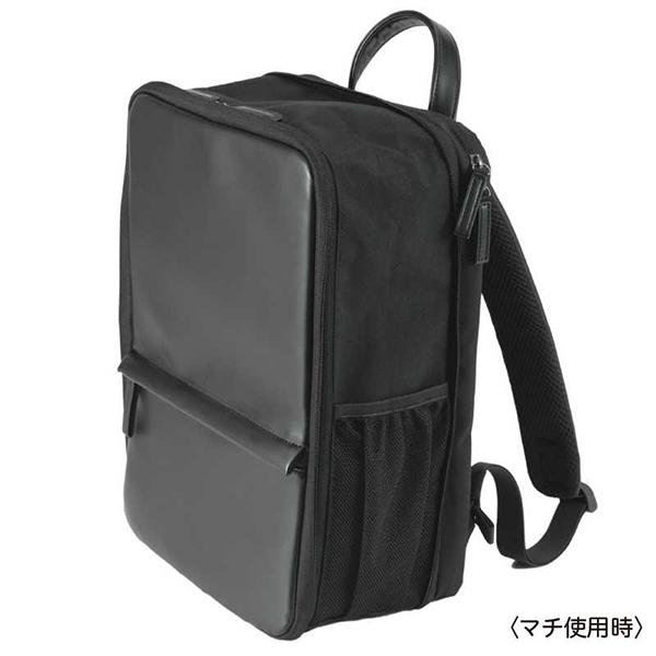 ナカバヤシ Digio2 厚みが変わる PCバックパック CB-282BK ブラック 14インチ 商品画像2：総合通販サイト 家電横丁 PLUS