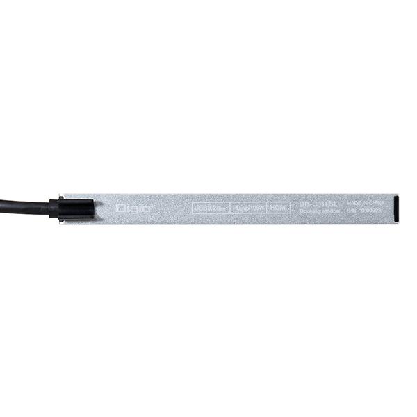 ナカバヤシ UD-C01SSL PD対応 USB Type-C アルミドッキングステーション 15cm シルバー 商品画像4：総合通販サイト 家電横丁 PLUS