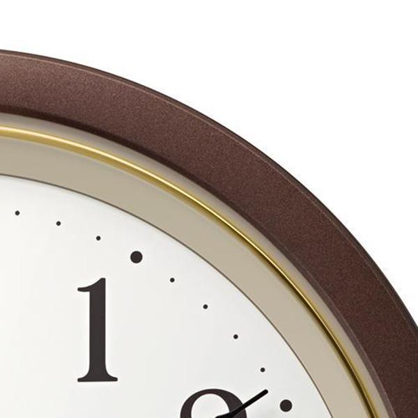 RHYTHM リズム 電波掛け時計 8MY564SR06 茶メタリック色 フィットウェーブ 商品画像3：総合通販サイト 家電横丁 PLUS