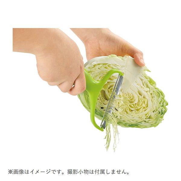 和平フレイズ 元祖やきやき　キャベツピーラー グリーン YR-027 商品画像5：総合通販サイト 家電横丁 PLUS