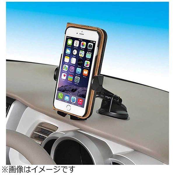 SEIWA(セイワ) 車内用品 スマホホルダー ワンモーションホルダー W916 吸盤固定タイプ 商品画像3：総合通販サイト 家電横丁 PLUS