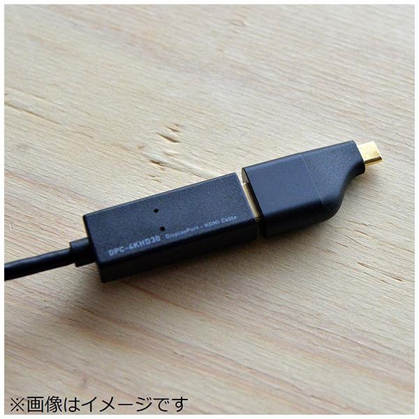 ミヨシ USACHD2BK 映像変換アダプタ [USB-C オス→メス HDMI] 4K対応 ブラック USA-CHD2/BK 商品画像3：総合通販サイト 家電横丁 PLUS