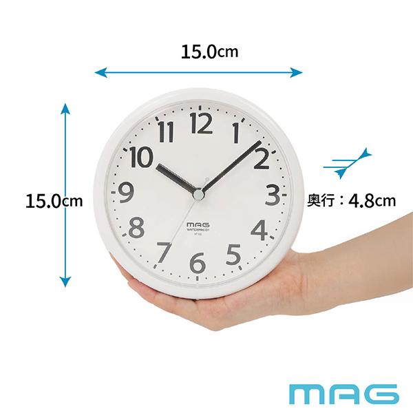 W795WHZ ホワイト マグネット付生活防水時計 掛け置き兼用時計 商品画像7：総合通販サイト 家電横丁 PLUS