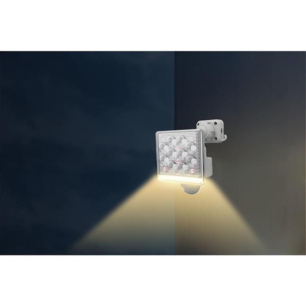 ムサシ LEDAC1015 ライテックス１２Ｗ１灯フリーアーム式ＬＥＤセンサーライトリモコン付 LEDAC1015 商品画像4：総合通販サイト 家電横丁 PLUS
