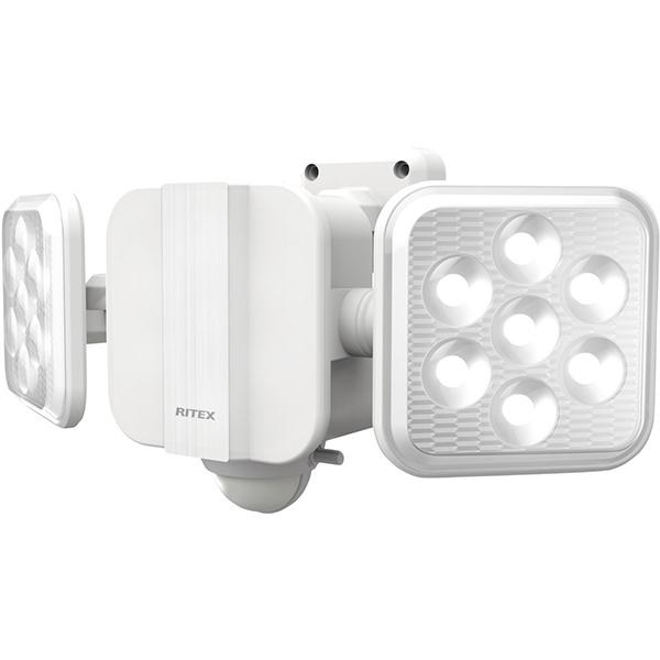 ムサシ S220L ライテックス５Ｗ２灯フリーアーム式ＬＥＤソーラーセンサーラ･･･