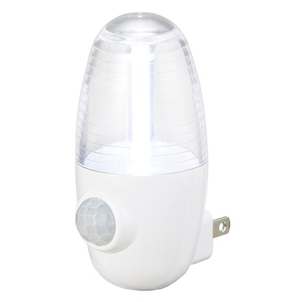 ヤザワ NASMN01WH LEDセンサーナイトライト ホワイト NASMN01WH 白色 /コンセント式 商品画像2：総合通販サイト 家電横丁 PLUS