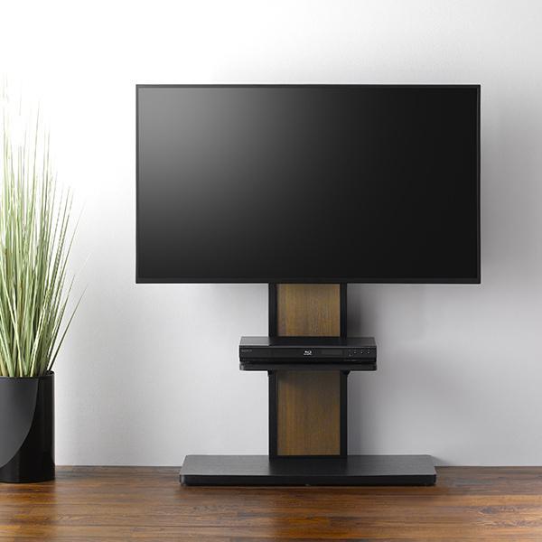 朝日木材加工 テレビ台 壁寄せ 壁面 テレビスタンド 55V型対応 ベース幅80cm 商品画像3：総合通販サイト 家電横丁 PLUS