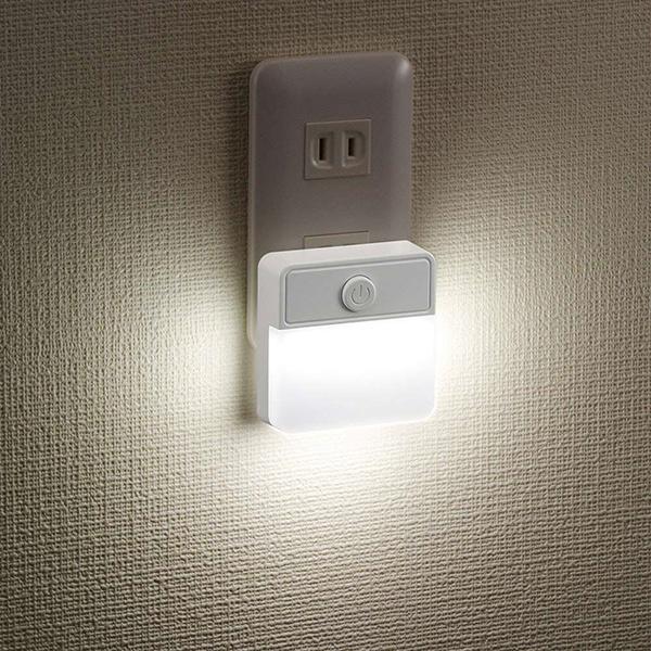 明暗・人感センサー式ナイトライト NIT-ALA6JF-WN 商品画像2：総合通販サイト 家電横丁 PLUS