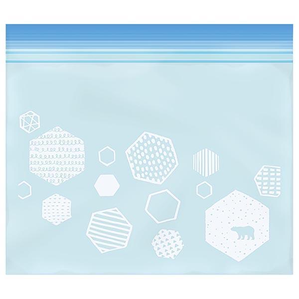 オルディ チョイスジッパー袋M　柄：04(青)シロクマ　12枚 CH-ZMD04-12 商品画像3：総合通販サイト 家電横丁 PLUS