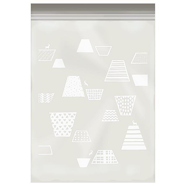 オルディ チョイスジッパー袋L　柄：06(グレー)ヤギ CH-ZLD06-8 商品画像3：総合通販サイト 家電横丁 PLUS