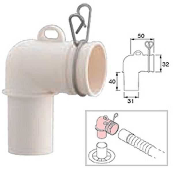 三栄 洗濯機用 真下排水ユニット PH554F 商品画像2：総合通販サイト 家電横丁 PLUS