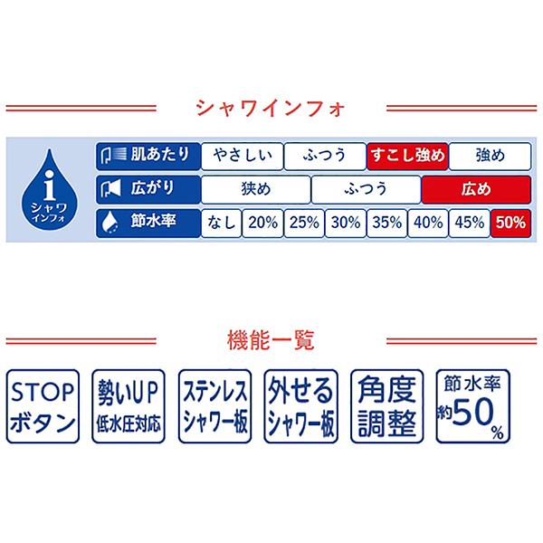 シャワーヘッド ラージシャワー ホワイト PS350-80XA-MW2 商品画像11：総合通販サイト 家電横丁 PLUS