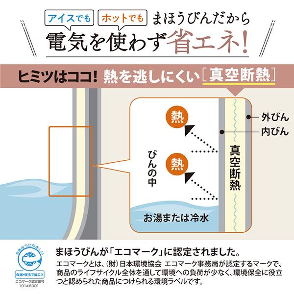 象印 ガラスマホービン 押すだけポット グレースフルフラワー AB-RY22 商品画像2：総合通販サイト 家電横丁 PLUS
