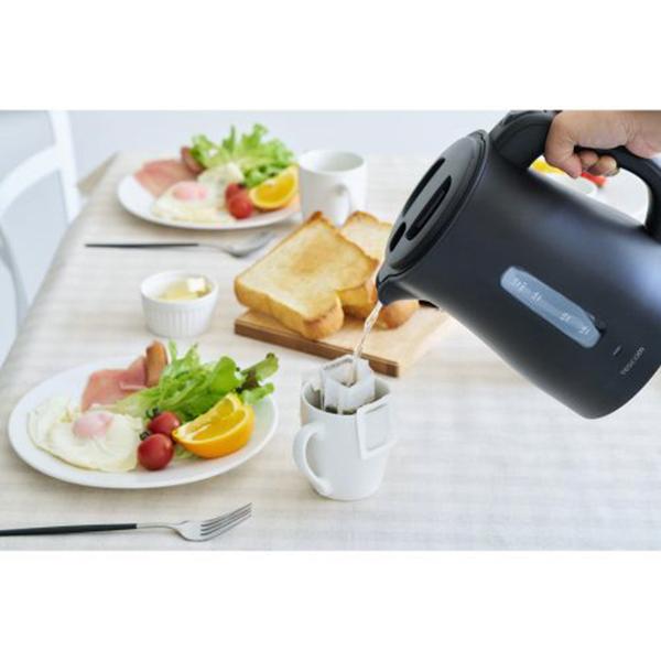 TKE30A-K ブラック 電気ケトル 1.0L 1200W急速沸騰 転倒お湯もれ防止 空焚き防止 商品画像13：総合通販サイト 家電横丁 PLUS