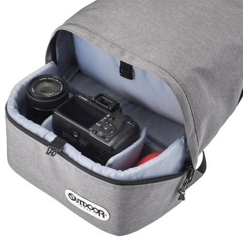 カメラバッグ OUTDOOR PRODUCTS ヘザーグレー 2ODCDP03HG 商品画像4：総合通販サイト 家電横丁 PLUS