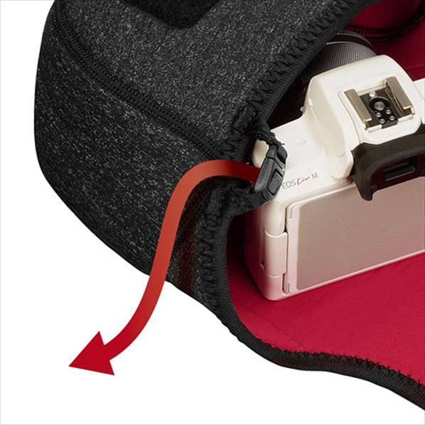 ハクバ プラスシェル スリムフィットカメラケース02 M  2SP-SF-CC02MBK ブラック 商品画像4：総合通販サイト 家電横丁 PLUS