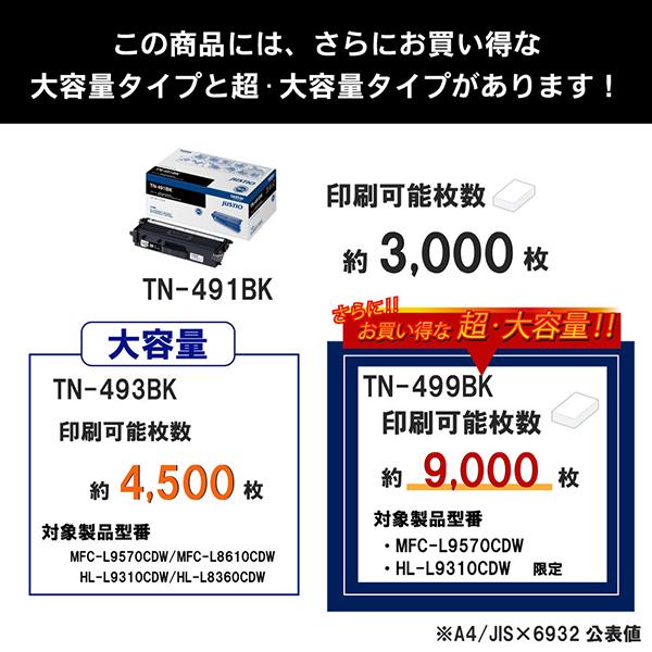 TN-491BK [ブラック] 商品画像4：総合通販サイト 家電横丁 PLUS