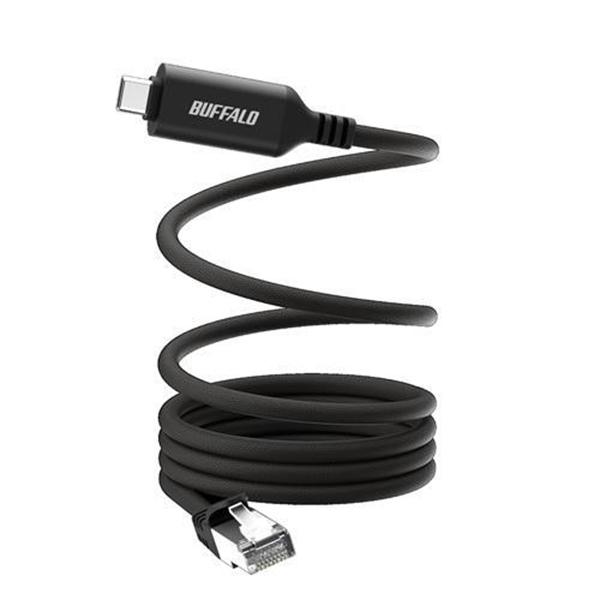 LUAMCU3CG10BK BUFFALO USB Type-C to LAN変換ケーブル 1m