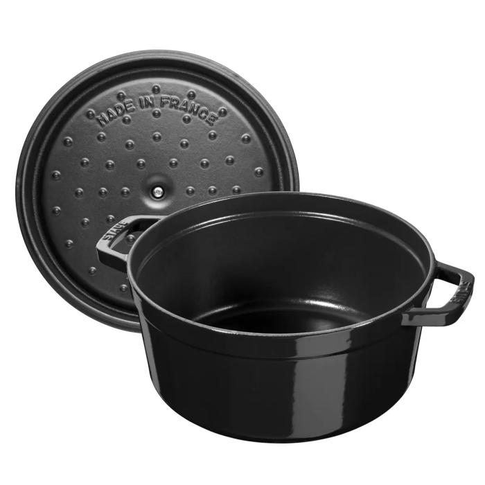 ストウブ 40508-886 ラウンドココット 22cm [シャイニーブラック] 商品画像2：eightloop plus
