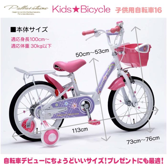 MYPALLAS MD-12-PK (ピンク)子供用自転車 16インチ 補助輪付 サポートキャリア付 商品画像4：eONE