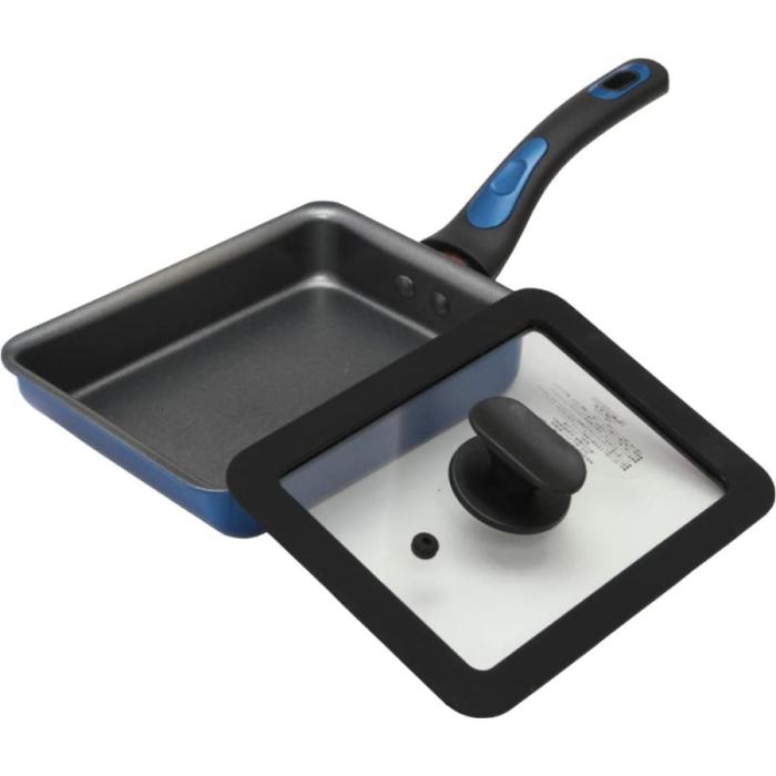 卵焼き器 IH対応 蓋セット ちょい深IH玉子焼＆シリコンカバーセット フッ素樹･･･