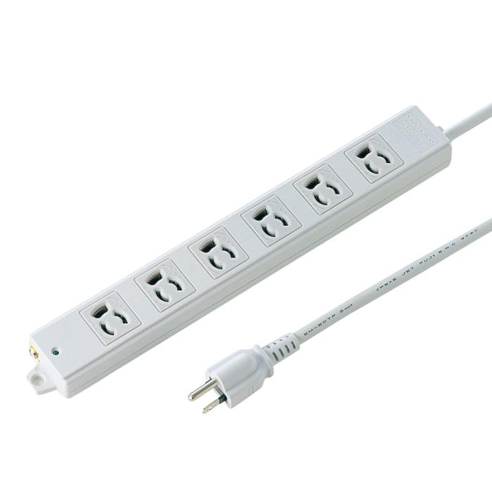 TAP-KE6-5 工事物件タップ (3P・6個口・5m)