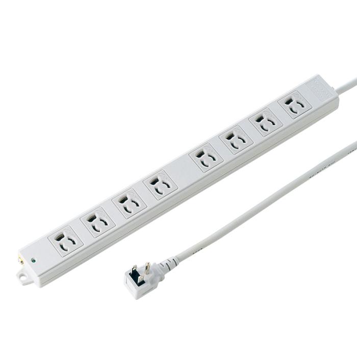 TAP-KE8L-5 工事物件タップ (3P・8個口・5m)