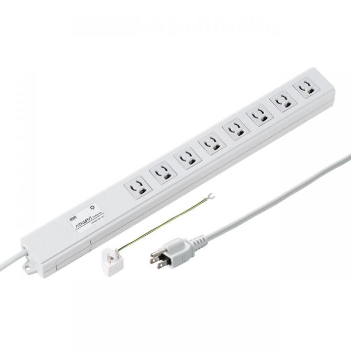 TAP-3811NFN ノイズフィルタタップ (3P・8個口・2m)