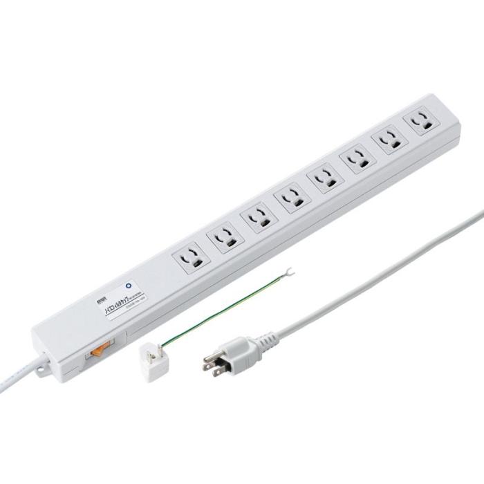 TAP-3811NFSWN ノイズフィルタタップ (3P・8個口・2m)