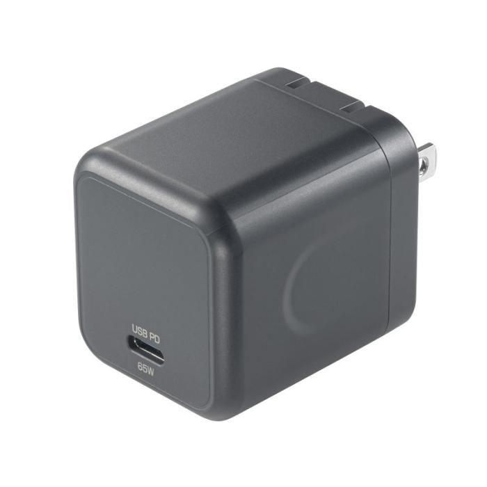 ACA-PD105BK USB PD対応キューブ型AC充電器 (PD65W)