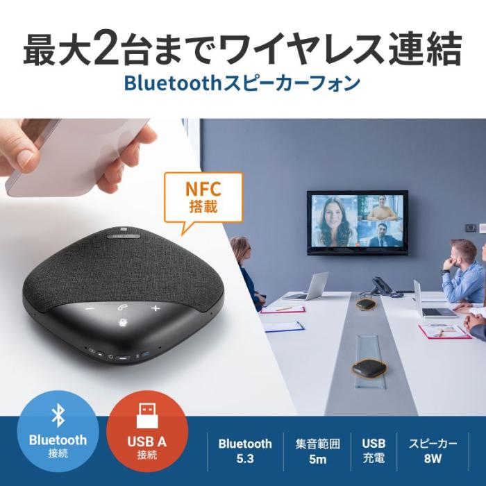 MM-BTMSP5 Bluetooth会議スピーカーフォン 商品画像2：eONE
