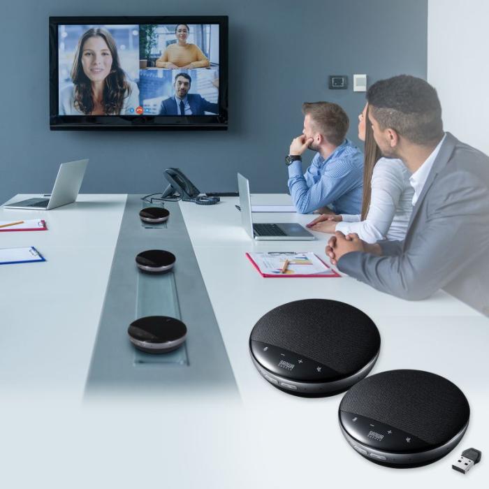MM-WLMSPSET ワイヤレス会議スピーカーフォン (2台セット) 商品画像3：eONE