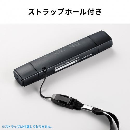 ADR-5TCMSD5BK USB Type-C ＆ USB-A両対応 直挿しSD/microSDカードリーダー (USBポート付き) 商品画像16：eONE
