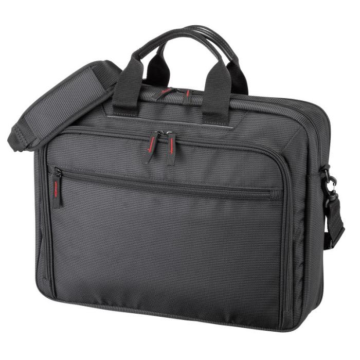 BAG-W4BK (ブラック) マチ拡張PCバッグ (15.6インチワイド)