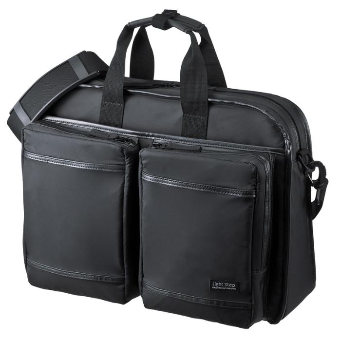 BAG-LW10BK (ブラック) 超撥水・軽量PCバッグ (3WAYタイプ・15.6インチワイド･･･