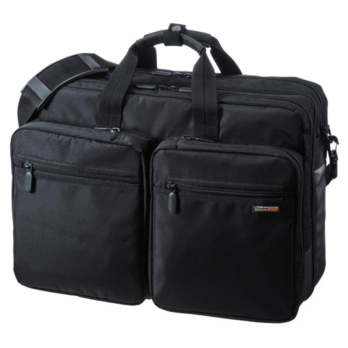 BAG-3WAY22BK 3WAYビジネスバッグ (15.6インチワイド・ブラック・出張用・大･･･