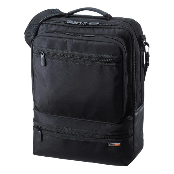 BAG-3WAY23BK 3WAYビジネスバッグ (15.6インチワイド・ブラック・縦型・通勤･･･
