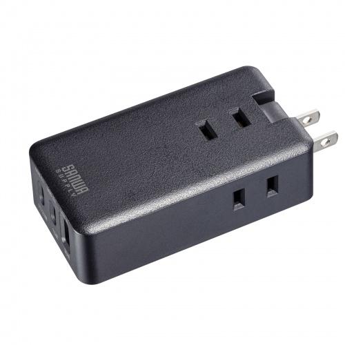 TAP-MC2A1AC3BK (ブラック) モバイルタップ (AC×3個口＋Type-C×2・USB-A×1･･･