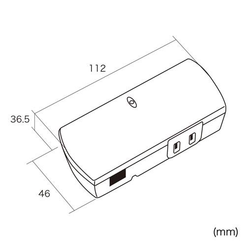 TAP-SP310TEL 高性能雷ガードタップ (2P・2個口) 商品画像2：eONE