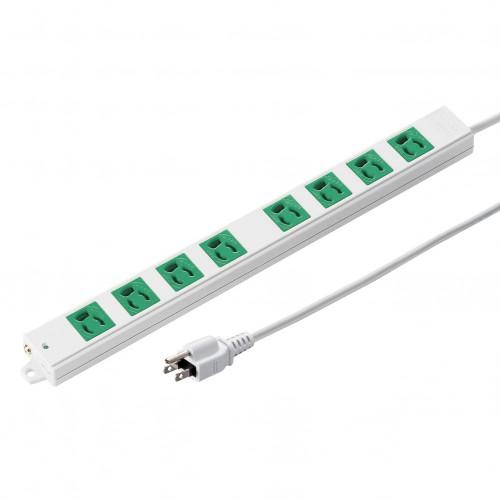 TAP-K8-3G (グリーン) 工事物件タップ (3P・8個口・3m)