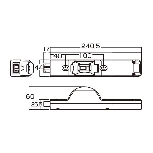 TAP-ME8107 20Aコンセントバー20A安全ブレーカー付コネクタ 商品画像2：eONE