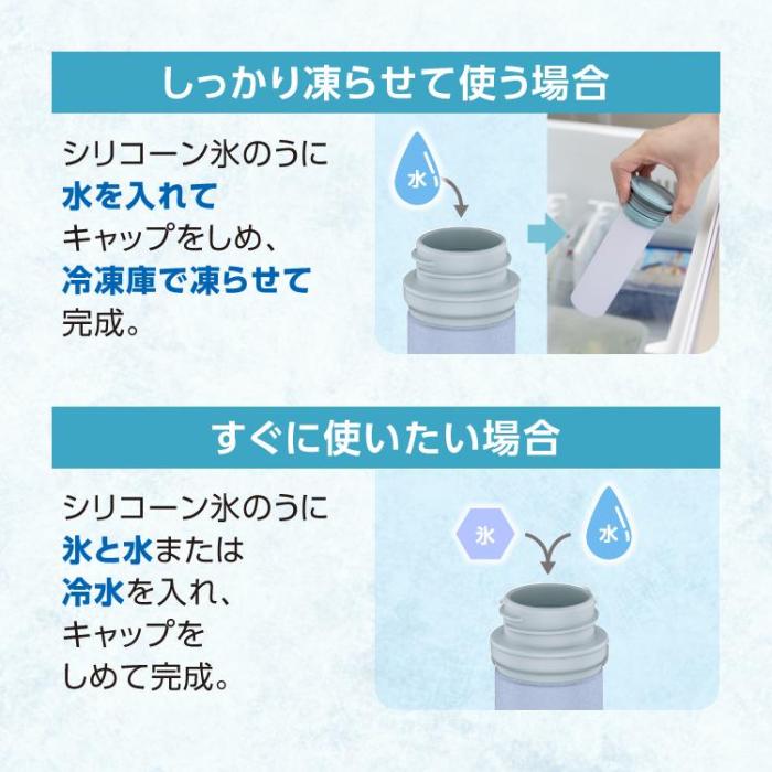 【在庫あり】ABB-16-A (ブルー) ミニアイスパック シリコーン氷のうタイプ【暑さ 熱中症 猛暑 対策】 商品画像10：eONE