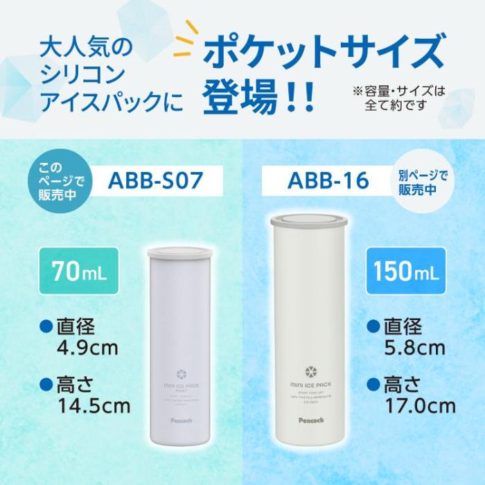 【在庫あり】ABB-S07-A (ペールブルー) ミニアイスパックポケット シリコーン氷のうタイプ【暑さ 熱中症 猛暑 対策】 商品画像3：eONE