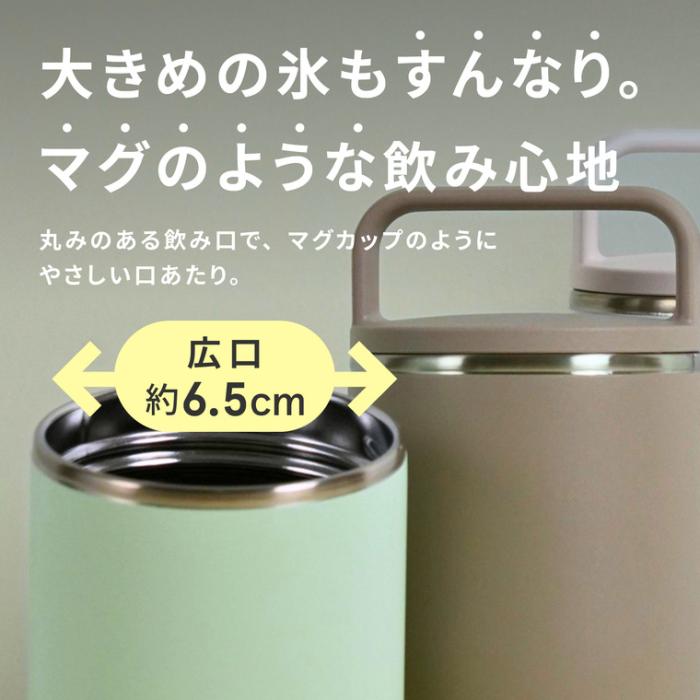 SX-NA50-GM (エアリーグリーン) ステンレスキャリータンブラー 食洗器対応 シームレスせん採用 500ml 商品画像8：eONE