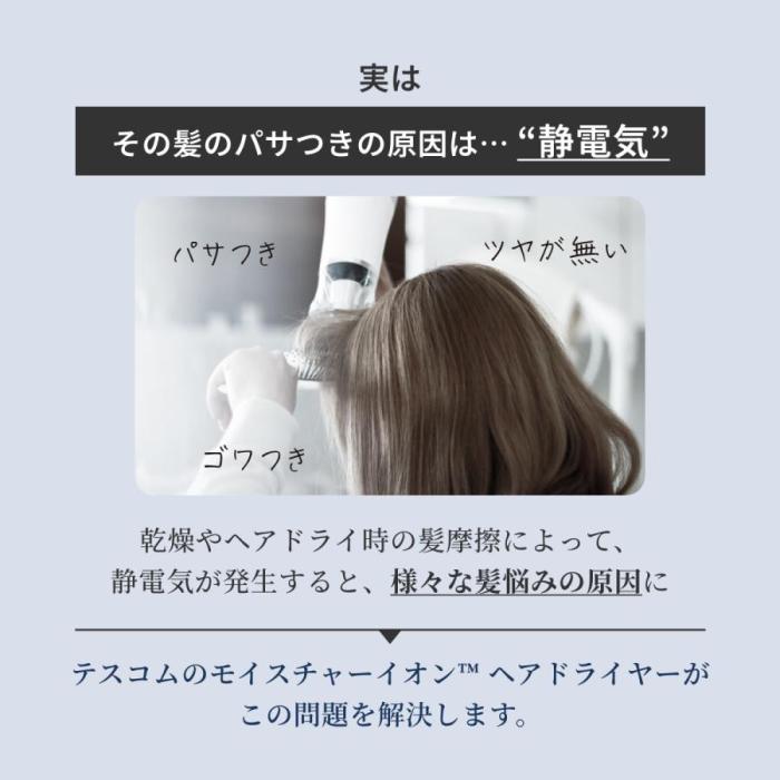 TDX300A-K (ブラック) モイスチャーイオン ヘアドライヤー 商品画像4：eONE