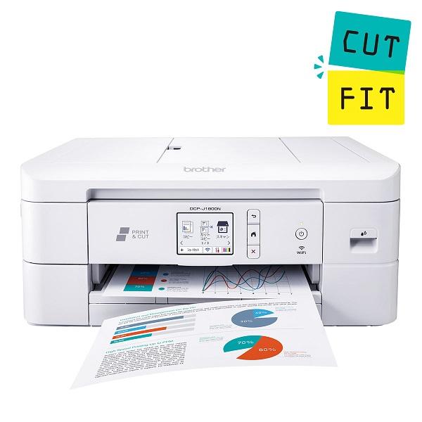 DCP-J1800N A4インクジェット複合機 Wi-Fi 自動両面 自動カット ADF CUTFIT(カットフィット)：eONE