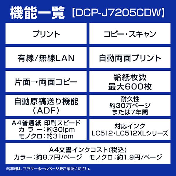 DCP-J7205CDW A3インクジェット複合機 コピー プリント スキャン 自動両面印刷 Wi-Fi 商品画像3：eONE