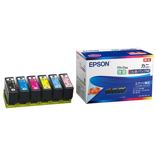 KNI-6CL-M インクカートリッジ カニ 6色パックM（黒のみ増量） 商品画像1：eONE