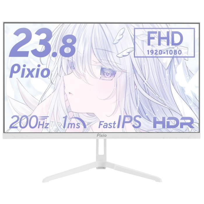『PX248WAVEW-O』Pixio PX248 Wave White 23.8型 ゲーミングモニター ホワイ･･･
