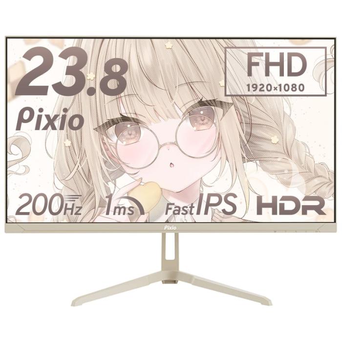 『PX248WAVEBE-O』Pixio PX248 Wave Beige 23.8型 ゲーミングモニター ベージ･･･